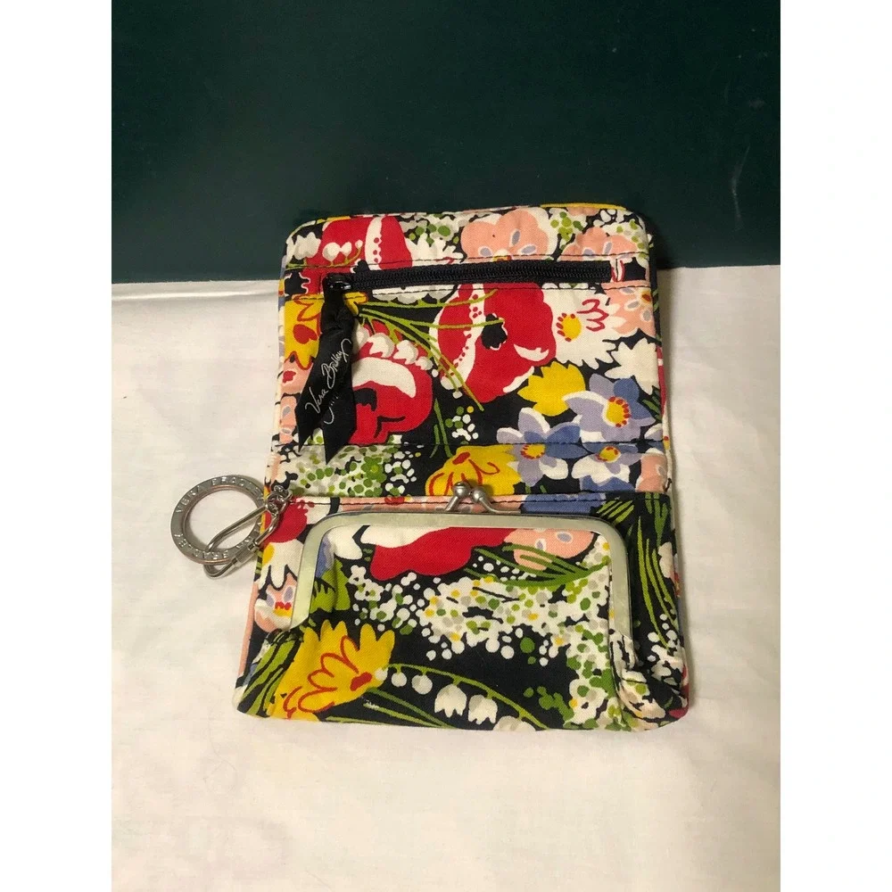 Vera Bradley Poppy Fields Kisslock Wallet